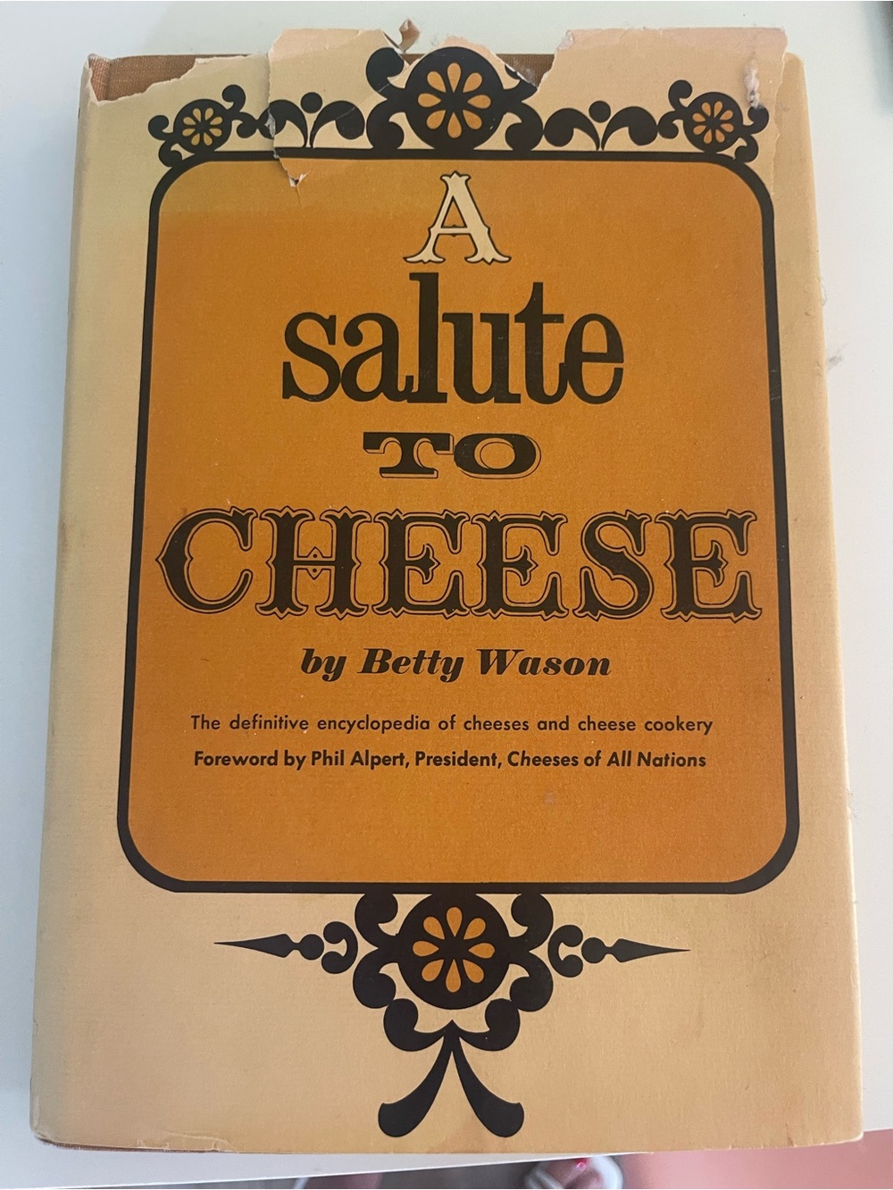 A Salute to Cheese by Betty Wason - Vintage Orange Cover